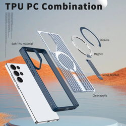 Прозрачный чехол Mesh Pro Magnetic Case для Samsung Galaxy S25 Ultra