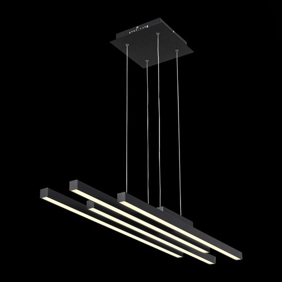 SL933.403.04 Люстра подвесная ST-Luce Черный/Белый,Черный LED 1*38W 3000K/4000K/6000K SAMENTO