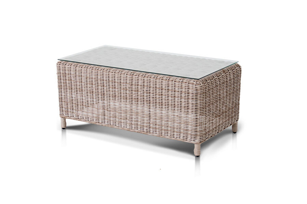 "Кон Панна" столик журнальный из искусственного ротанга, цвет бежевый