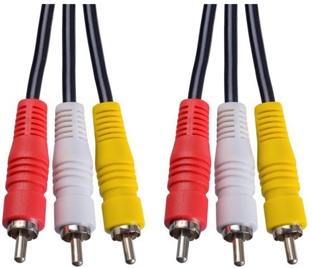 Кабель 3xRCA (M) - 3xRCA (M) VS 1.5m