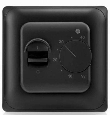 Терморегулятор  для теплого пола черный