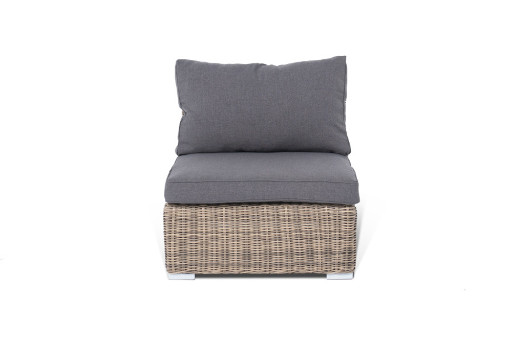 "Лунго" модуль диванный прямой с подушками, цвет соломенный