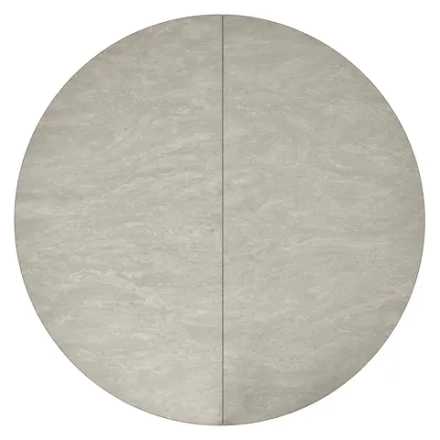 Стол Bradex Home Rudolf круглый раскладной 100-130x100x75см, Бетон слюда, чёрный