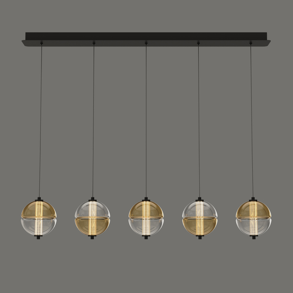 Подвесной светильник MD24022079-5B black/amber