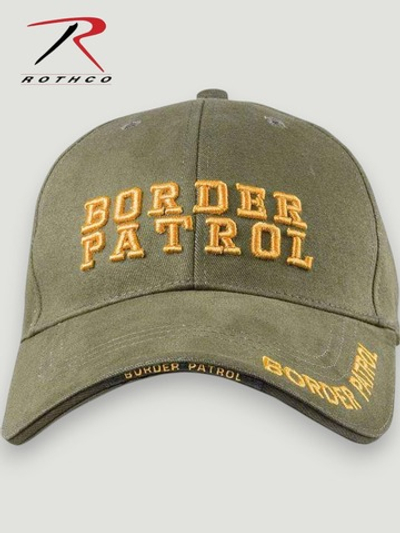 Кепка бейсболка Rothco Deluxe "Border Patrol" Profile Cap Olive