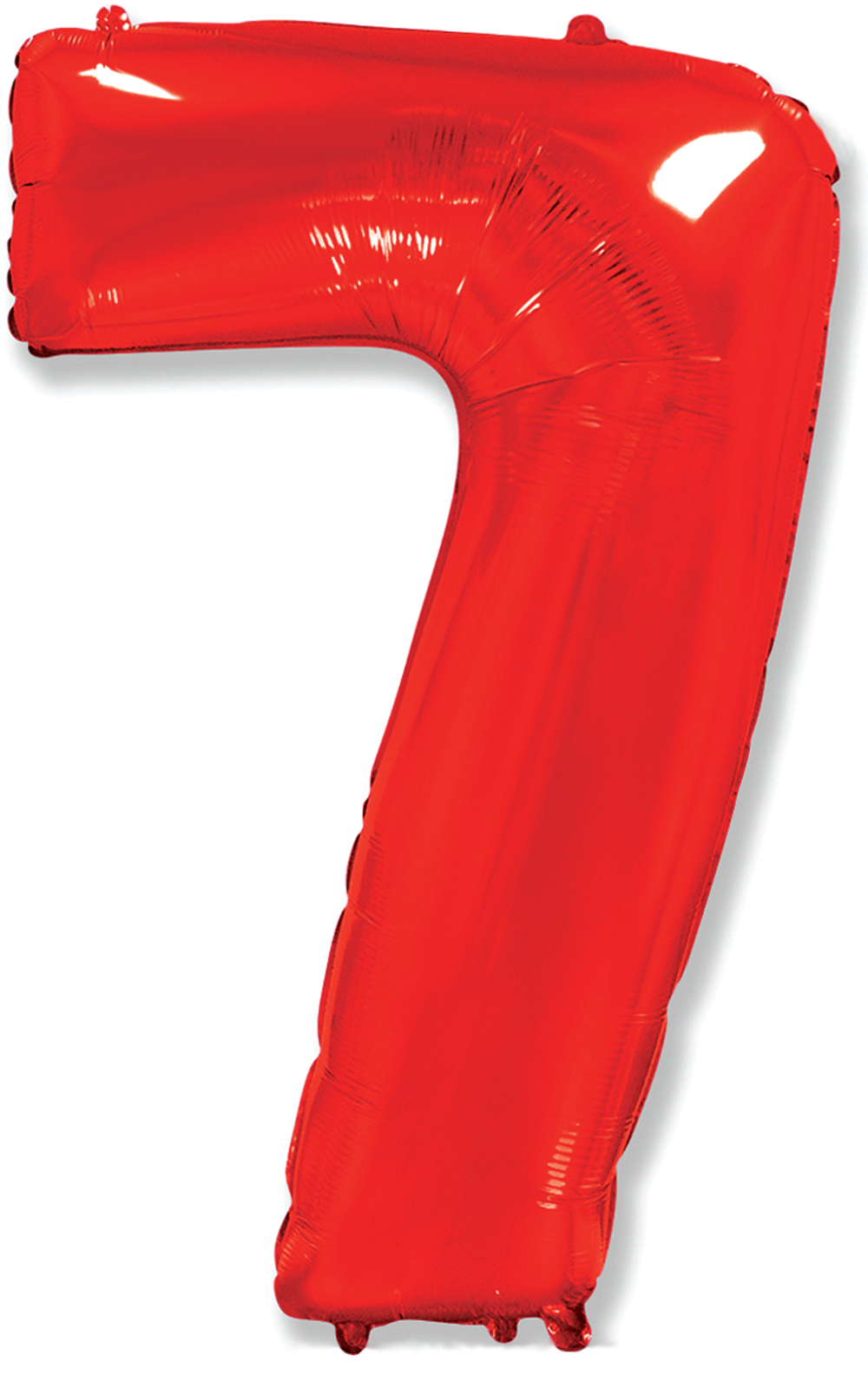 Шар (40"/102 см) Цифра, 7, Красный, в упаковке 1 шт.