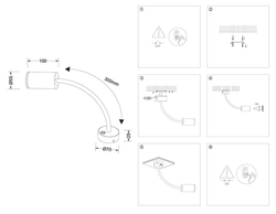 Ambrella Светильник настенно-потолочный гнущийся с выключателем Wall FW2470