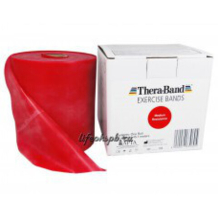 Thera-Band Лента-эспандер красная средней плотности 12,8 смx 45,5 м