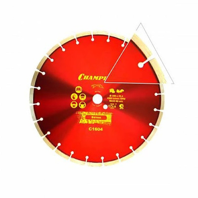 Круг алмазный 350*25.4*10 CHAMPION БЕТОН ST CONCREMAX C1604