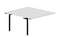 Составной стол на 2 рабочих места 138х156,6х75см (4 громмета) - приставной элемент