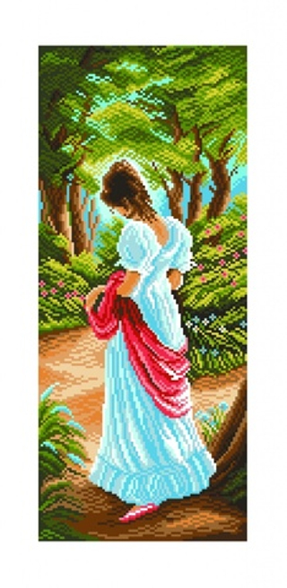 "Прогулка"-1057 канва с рисунком