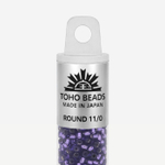 Японский бисер TOHO Round 11/0 (№2224), с внутренним серебрением, прозрачный глянцевый
