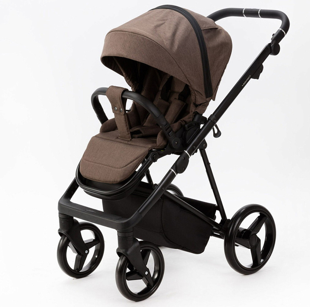 Детская коляска Adamex Quantum 2 в 1 Q-TK51 (КОРИЧНЕВЫЙ)