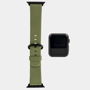 Ремешок для Apple Watch 40/41mm Classic из кожи козы оливкового цвета