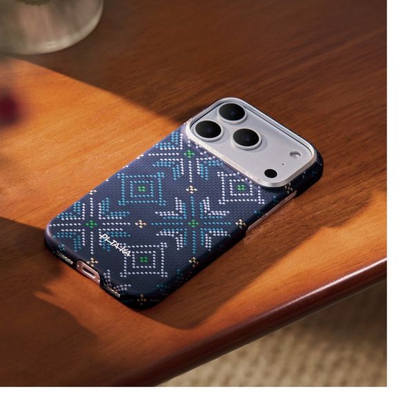 Чехол Pitaka Edge Case для iPhone 17 Pro, Синий | Navy