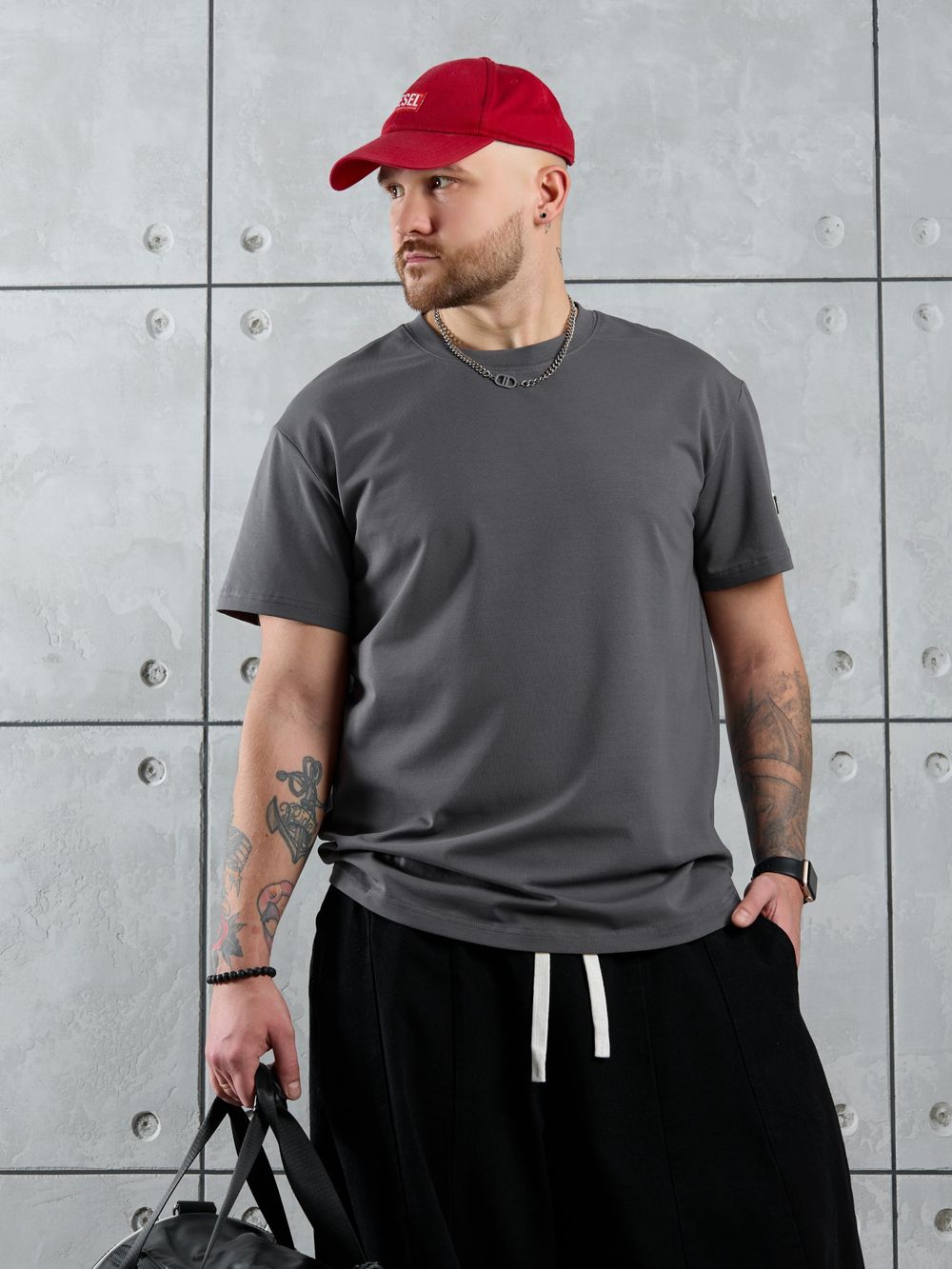 Фуфайка (футболка) мужская Арчи-1 Виотекс СЕРЫЙ