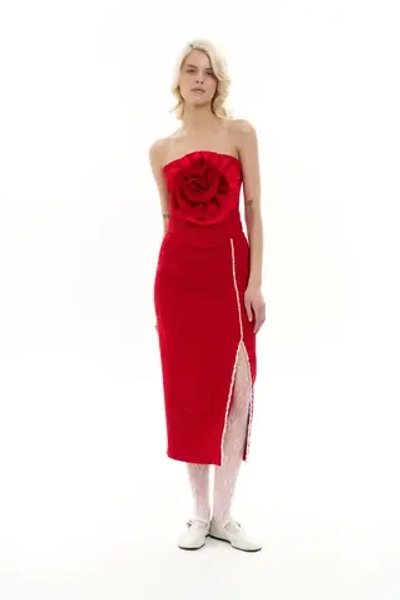 Юбка-миди с разрезом