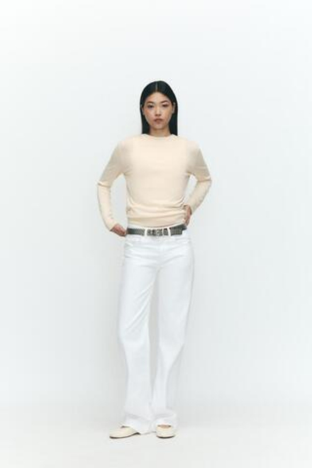 ZARA БАЗОВЫЙ ТОП, ЭКРЮ