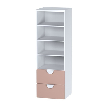 Cтеллаж с 2 выдвижными ящиками ПИКСИ, 60х57х180, мечтательный пион