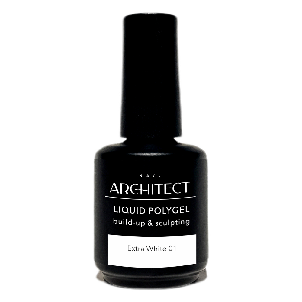Nail Architect LIQUID POLYGEL 01 Extra White (жидкий полигель), 15мл