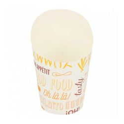 Контейнер картонный вертикальный для фри, снеков "PAROLE" 270 мл, Ø 7,5*10 см 100шт/уп