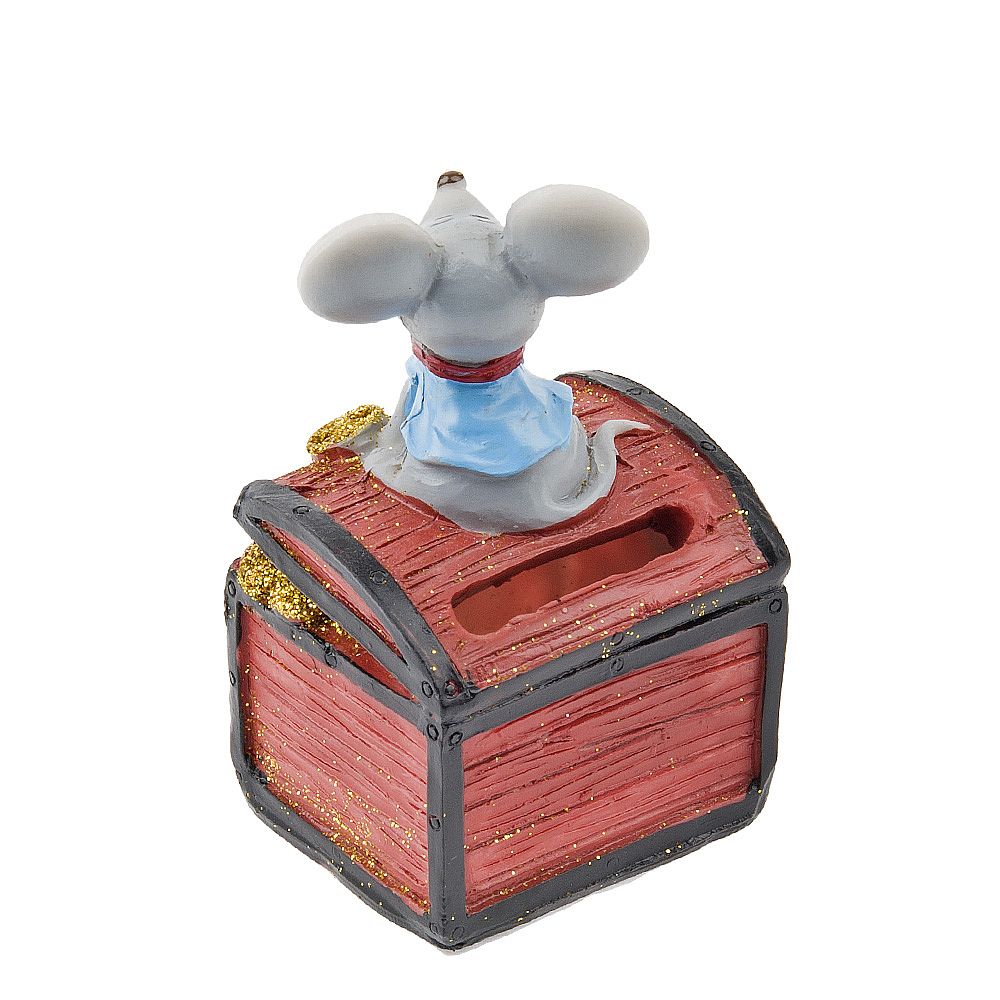 Фигурка декоративная (копилка) "Мышка" 4,5*4*9см. (2вида) (min6) (транспортная упаковка)