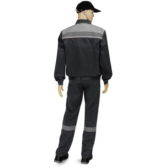 Костюм "Нова" брюки (т.серый/с.серый)