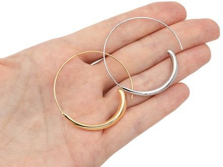 Серьги-кольца "Завиток" 40мм