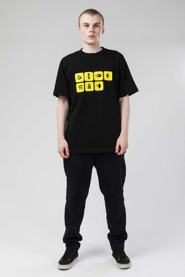 Футболка T+ 7 Icons Font Черная - фото 2