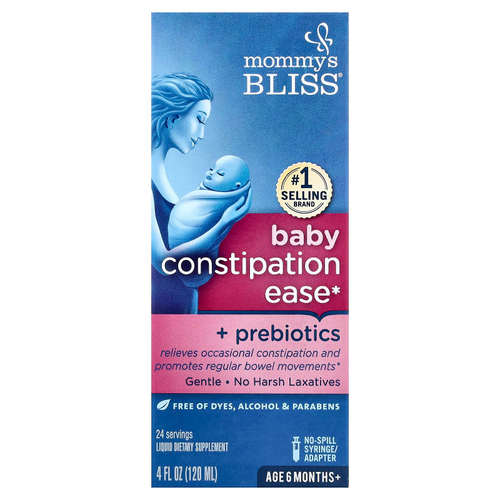 Mommy's Bliss, средство с пребиотиками от запоров, для детей от 6 месяцев, 120 мл (4 жидк. унции)