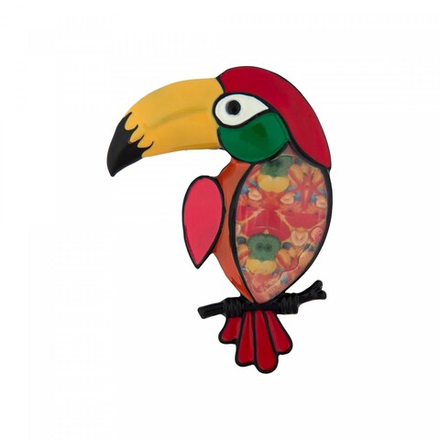 Брошь Shadore Тукан XZ0437.27 R/BW