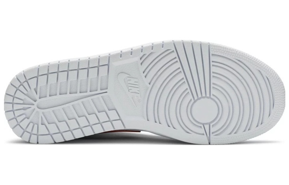 Кроссовки Jordan Air Jordan 1 Mid White University Red (Женская размерная сетка)