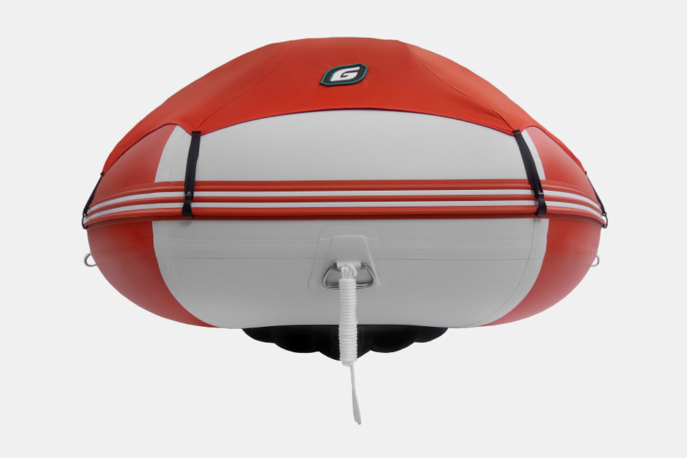 Надувная лодка GLADIATOR E420PRO красно-белый