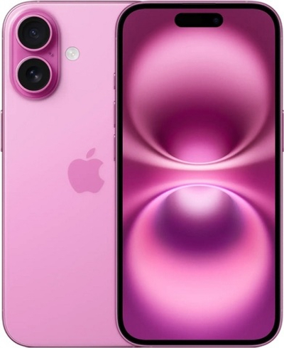 Apple iPhone 16 128Gb Dual: nano SIM + eSim pink (розовый)