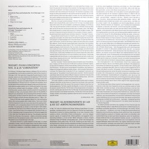 Maria Joao Pires, Wiener Philharmoniker, Claudio Abbado / Wolfgang Amadeus Mozart: Piano Concertos No. 14 & 26 (LP)