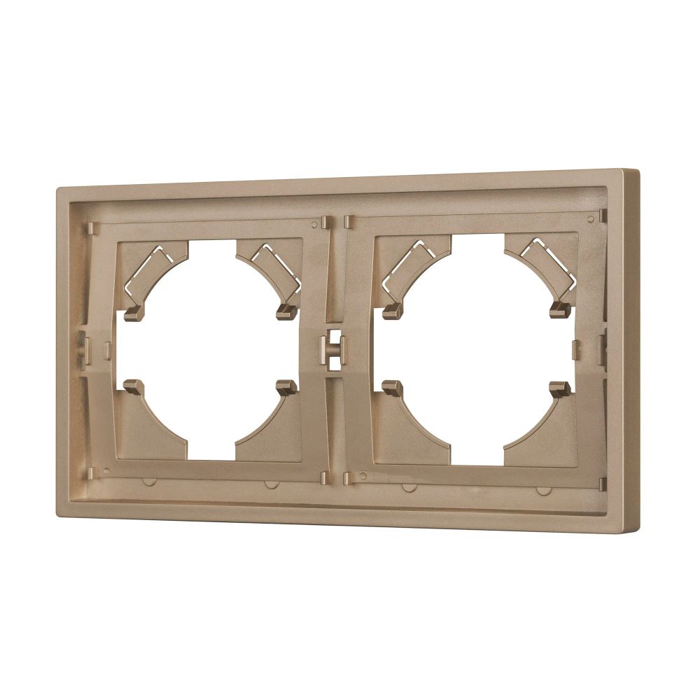 Рамка пластиковая FRM-TENDO-PL-2-GD (Arlight, Песочный) 053842