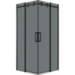 Душевой уголок Grossman Classic 80х80 300.K33.04.8080.21.10 профиль Черный матовый стекло тонированное