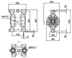 AlphaDynamic Ruby 151 - мембранный пневматический насос