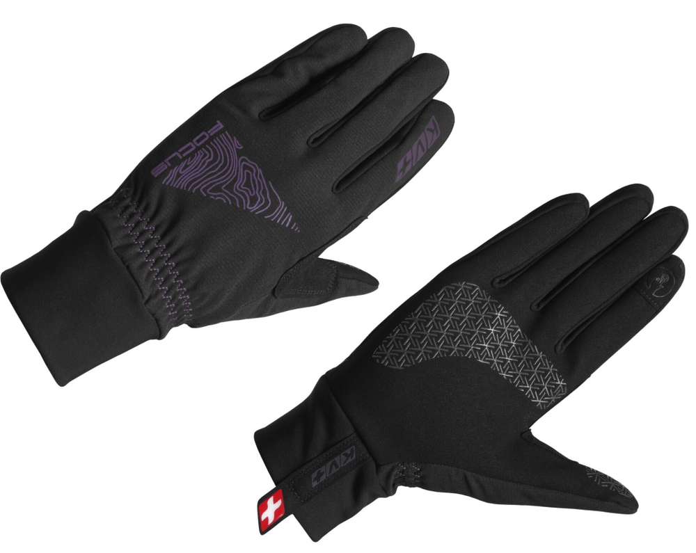Перчатки лыжные KV+ Focus black, 25G07.1