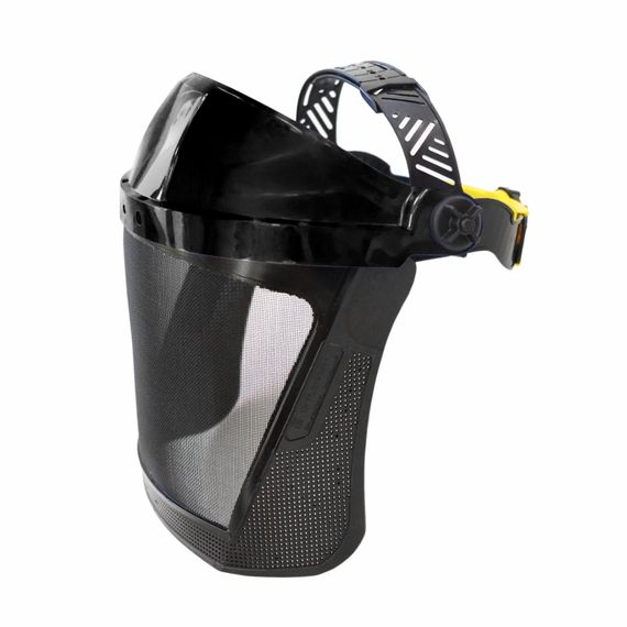 Щиток защитный лицевой РОСОМЗ НБТ2 СТАЛЬ Profi с экраном из стальной сетки, арт.423436