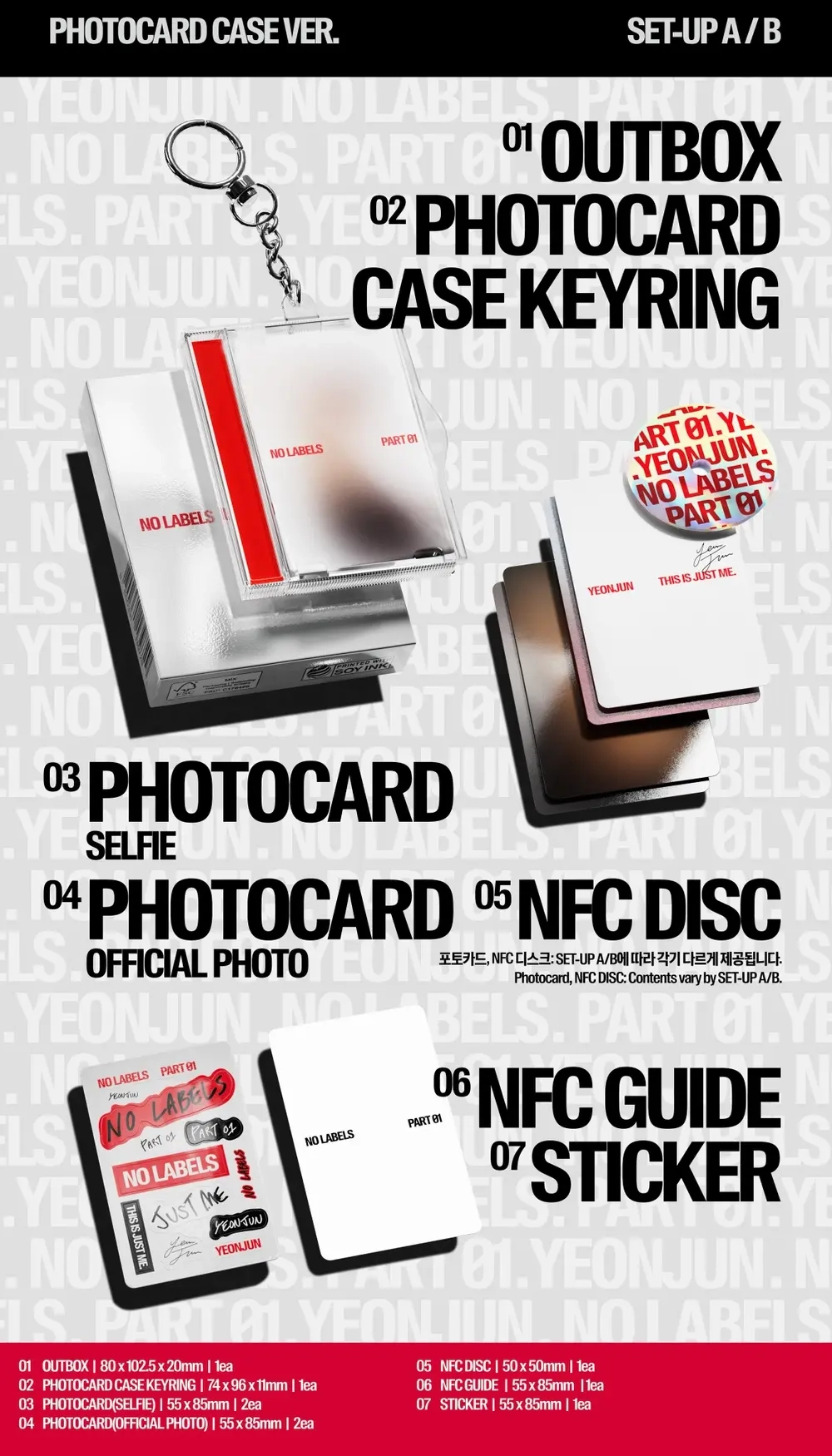 Альбом YEONJUN (TXT) - NO LABELS: PART 01 (Photocard Case ver.)