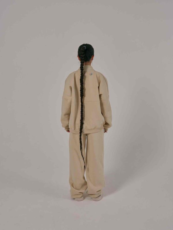 Брюки Multicolor Широкие с начесом летний песок - фото 3