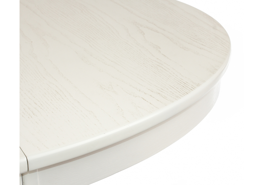 Стол деревянный Woodville Arno молочный с золотой патиной
