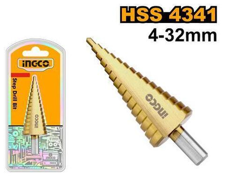 Сверло ступенчатое INGCO AKSDS43233 INDUSTRIAL 4-32 мм