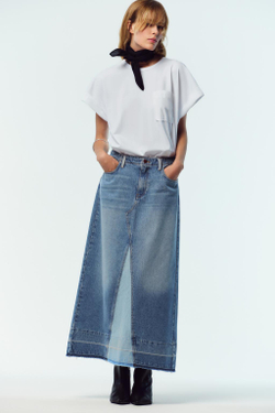 ZARA ФУТБОЛКА С КАРМАНОМ ИЗ ПОПЛИНА, БЕЛЫЙ