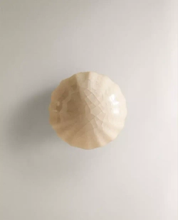 ZARA HOME МЕБЕЛЬНАЯ РУЧКА ИЗ КЕРАМИКИ С ЭФФЕКТОМ КРАКЛЕ (НАБОР ИЗ 2 ШТ.), БЕЛЫЙ