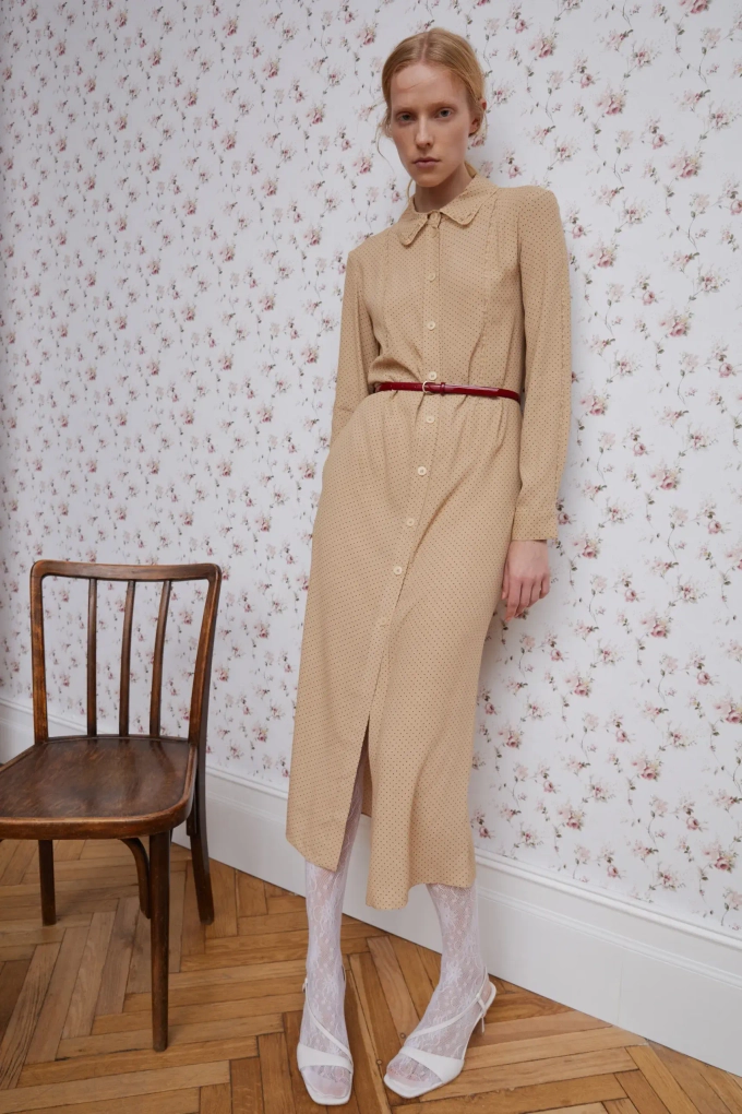 Платье "Роза", бежевый