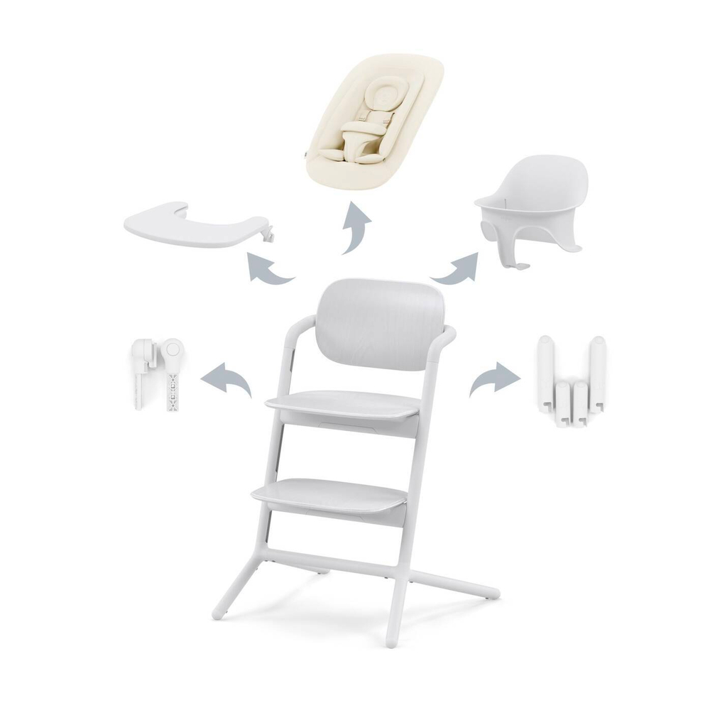 Стульчик для кормления Cybex Lemo 4 в 1 цвет All White (белый)
