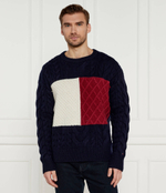 Шерстяной свитер Tommy Hilfiger - темно-синий(MW0MW36546)