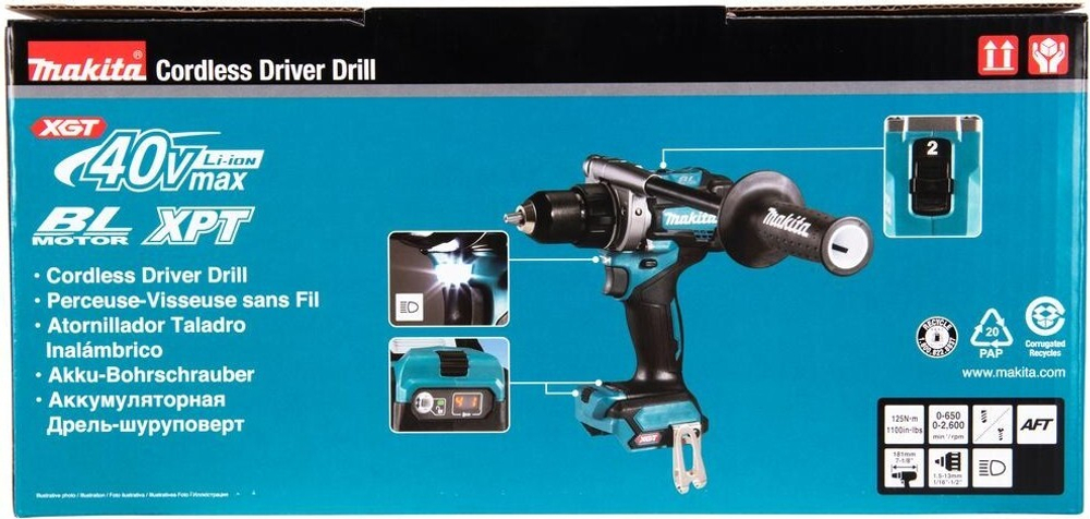 Дрель-шуруповерт аккумуляторная MAKITA DF001GZ без АКБ и ЗУ